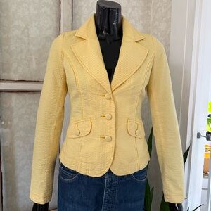 Tommy Jeans Vintage 100% Cotton Y2K Seersucker 3 button Blazer Sz S/P